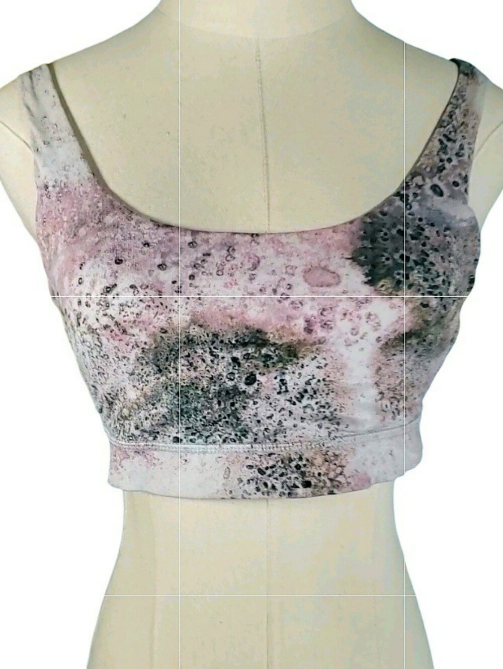 Lululemon Free To Be Sugar Crush Multi Black Cherry Athletic Bra 4 Criss-cross